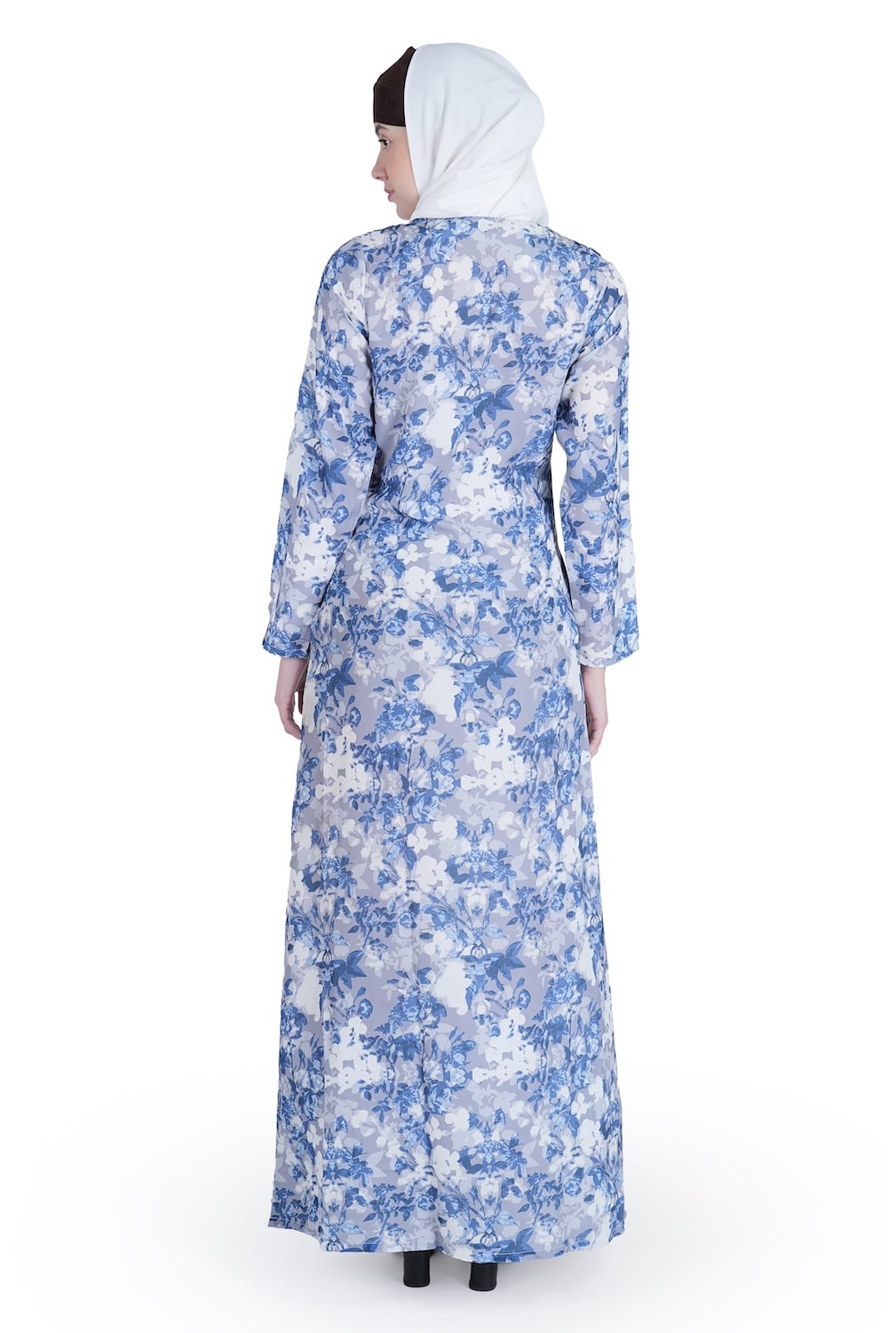 Printed Crepe Abaya AYP-536