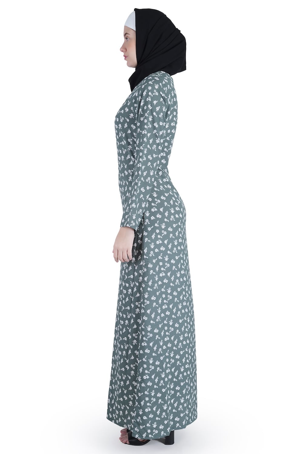 Printed Crepe Abaya AYP-537