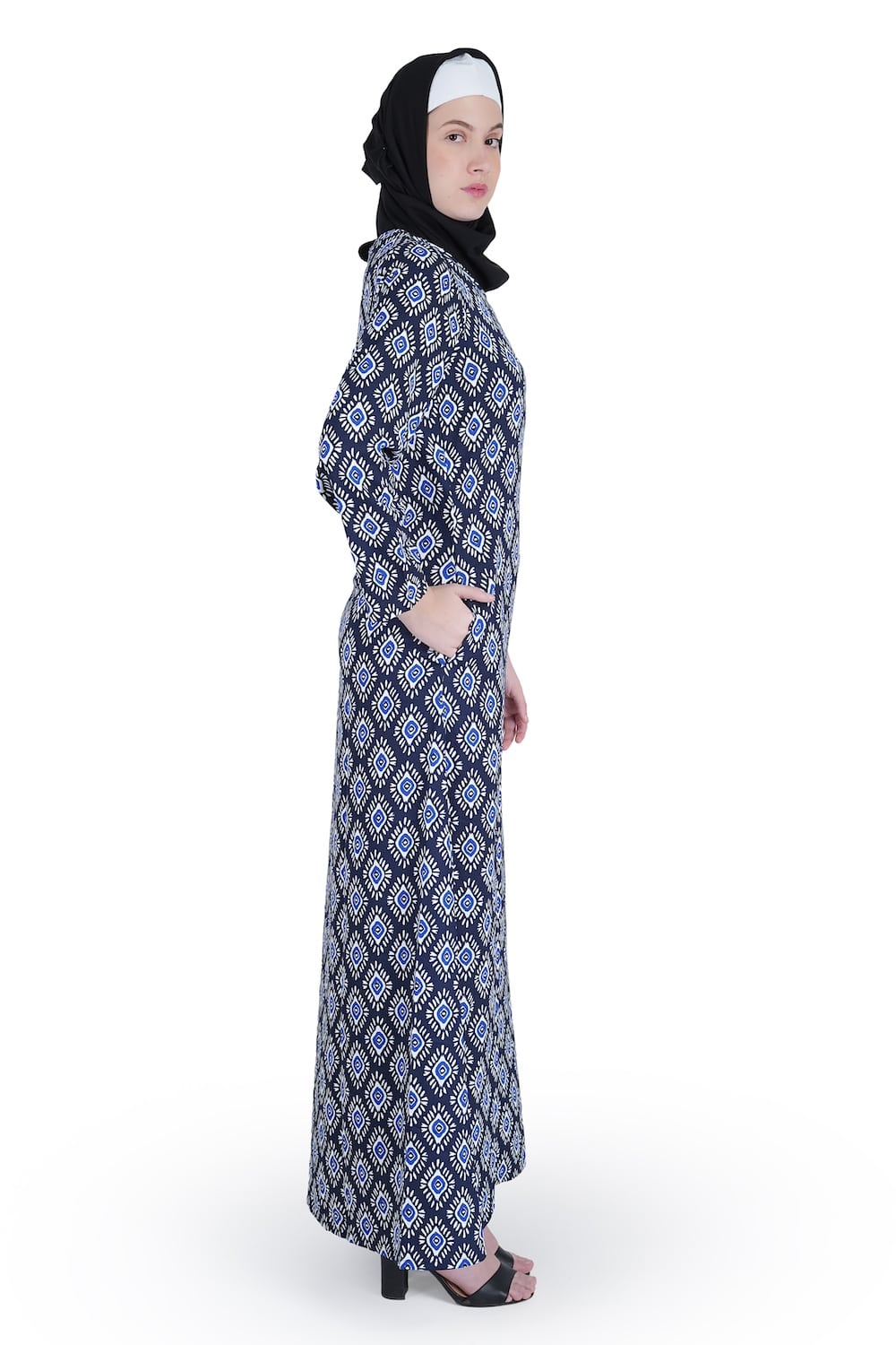 Printed Crepe Abaya AYP-538