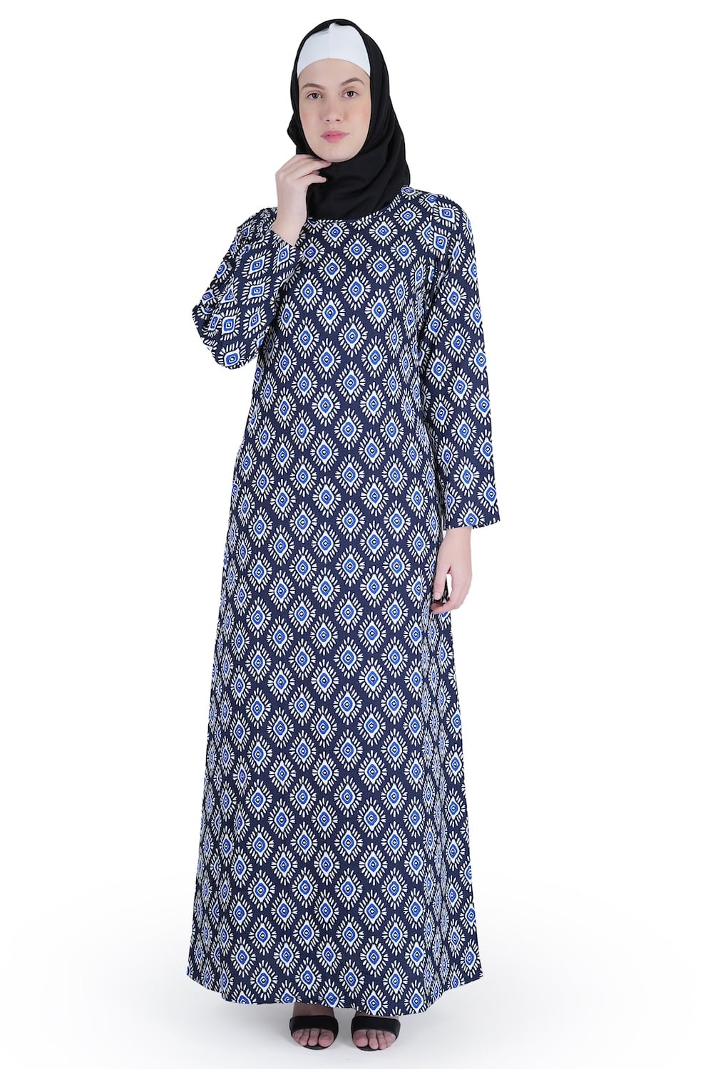 Printed Crepe Abaya AYP-538