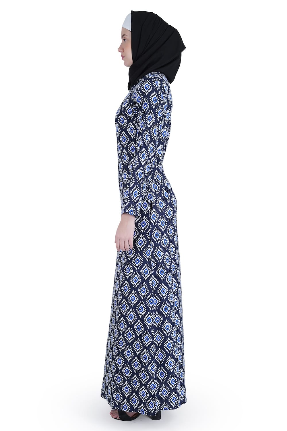 Printed Crepe Abaya AYP-538