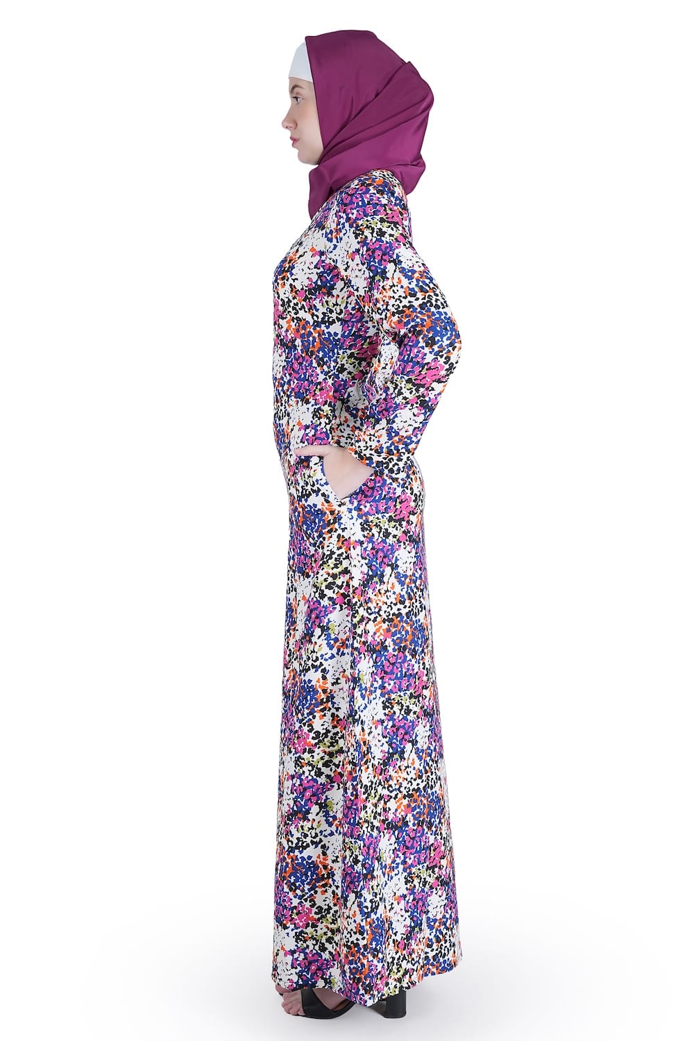 Printed Crepe Abaya AYP-550