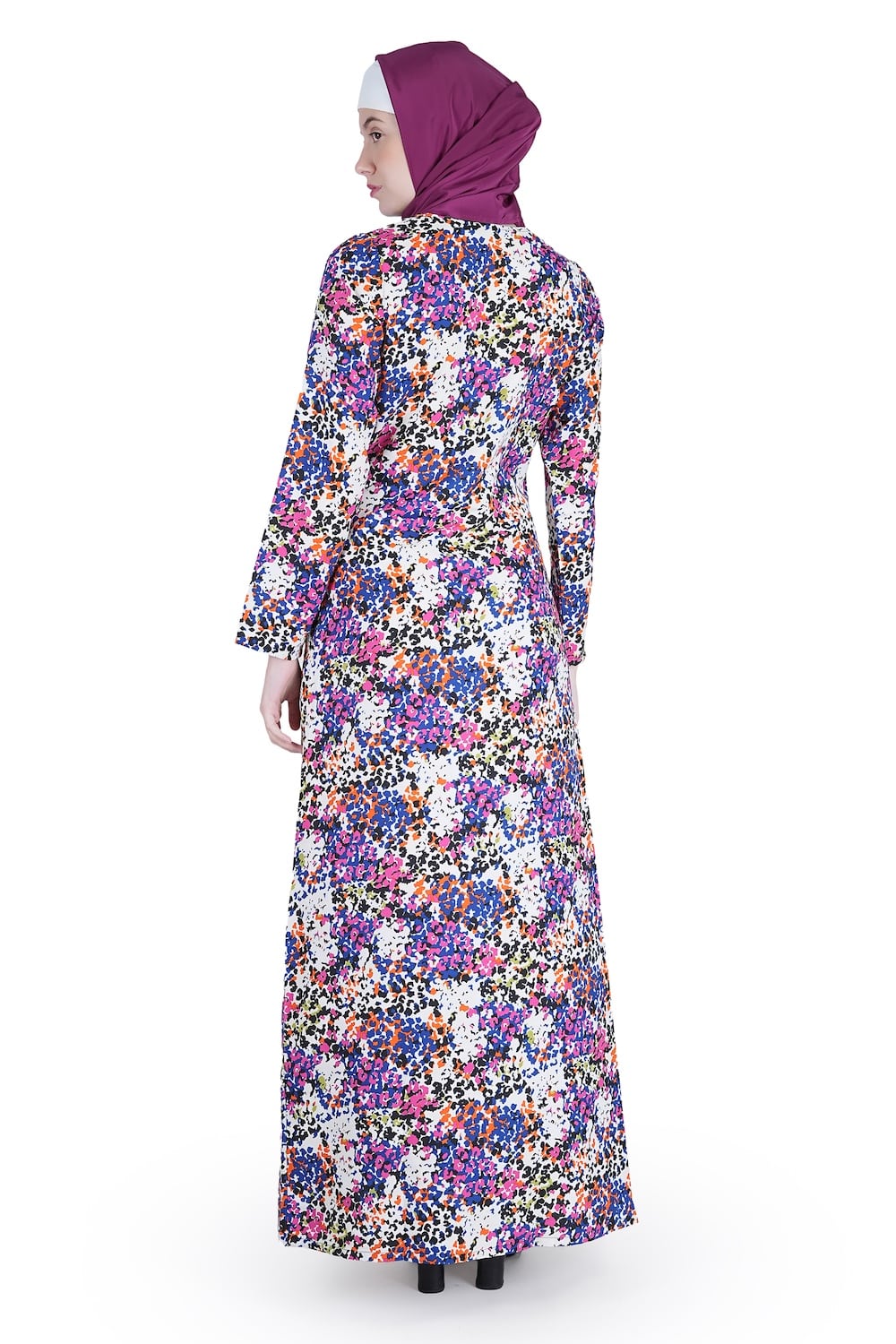 Printed Crepe Abaya AYP-550