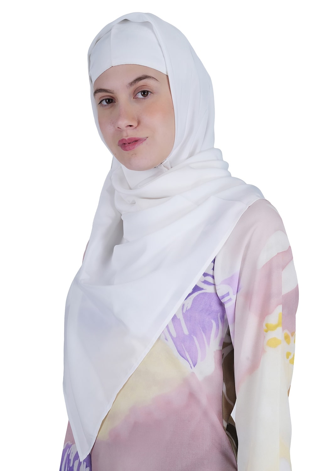 Printed Crepe Abaya AYP-553