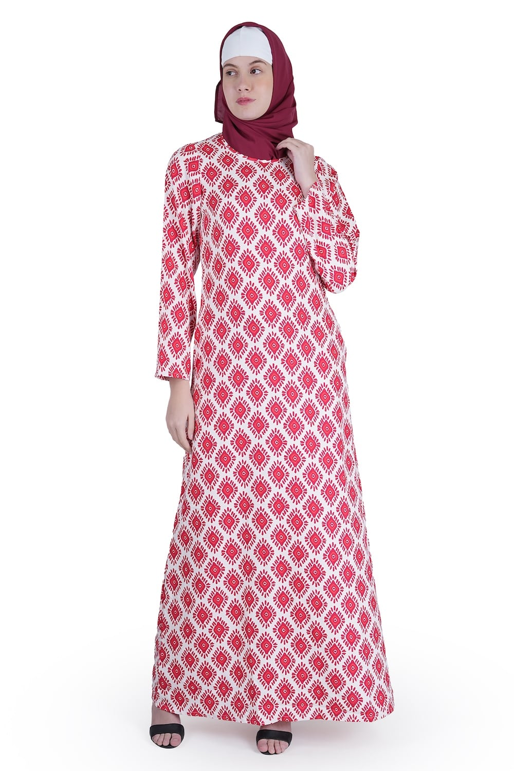 Printed Crepe Abaya AYP-554