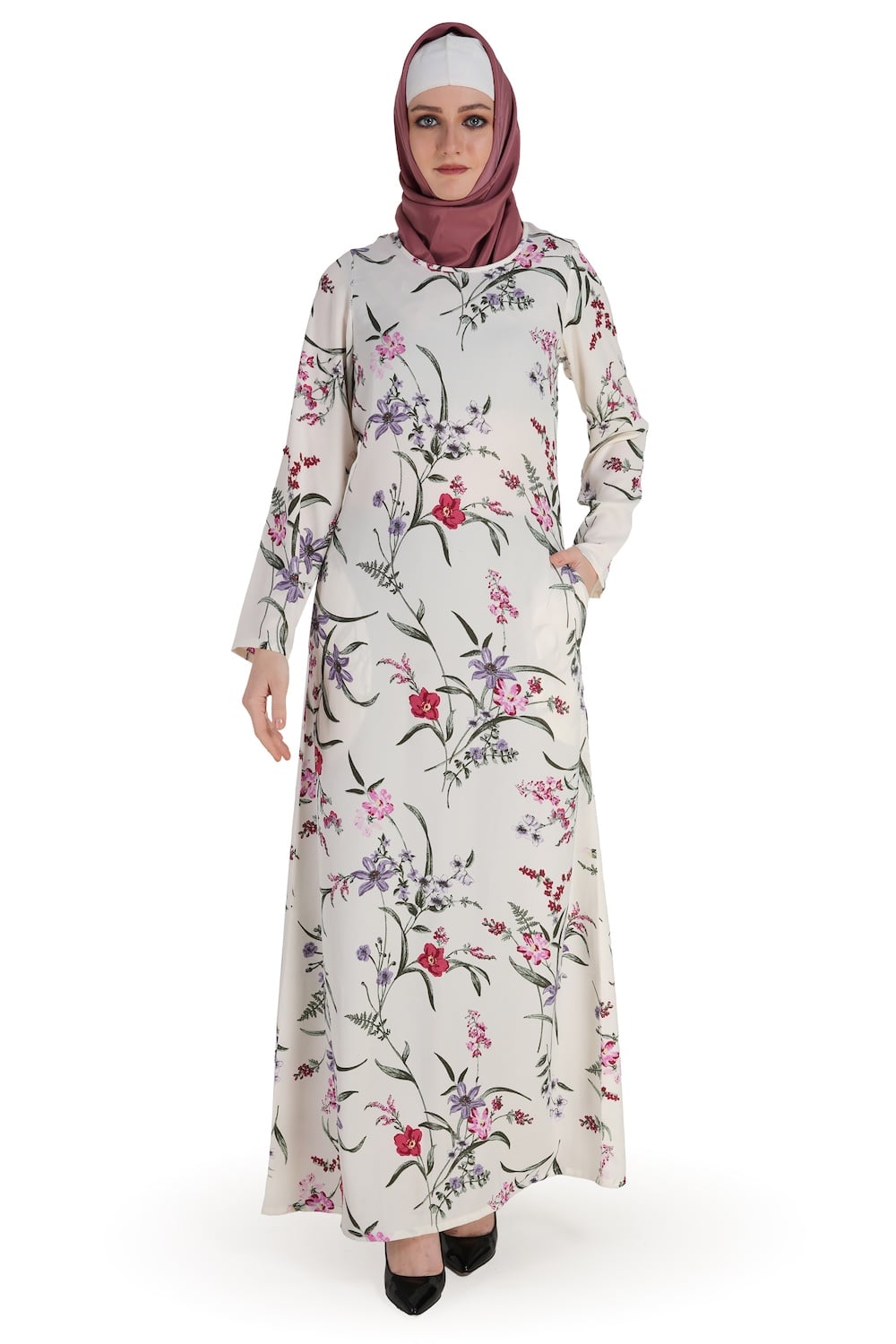 Printed Crepe Abaya AYP-570