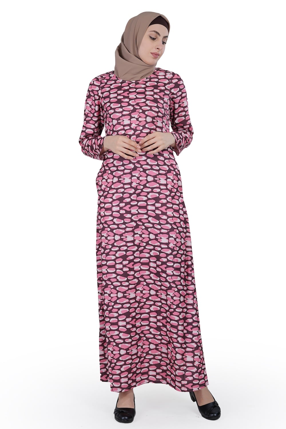 Printed Crepe Abaya AYP-580