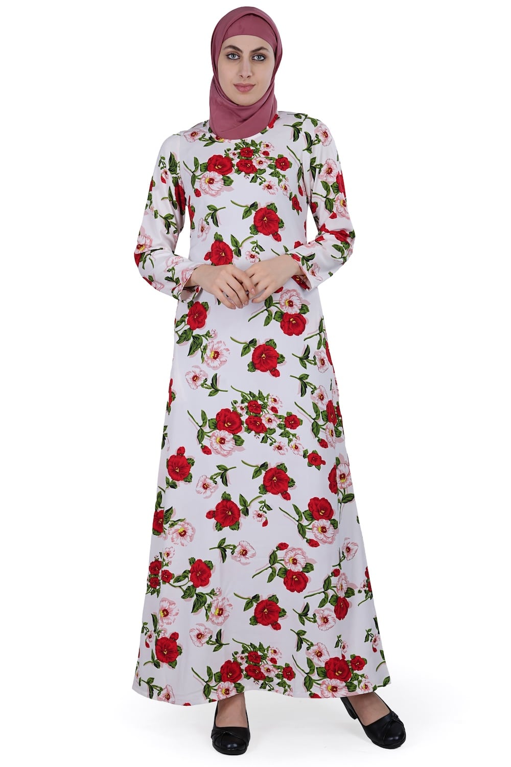 Printed Crepe Abaya AYP-582
