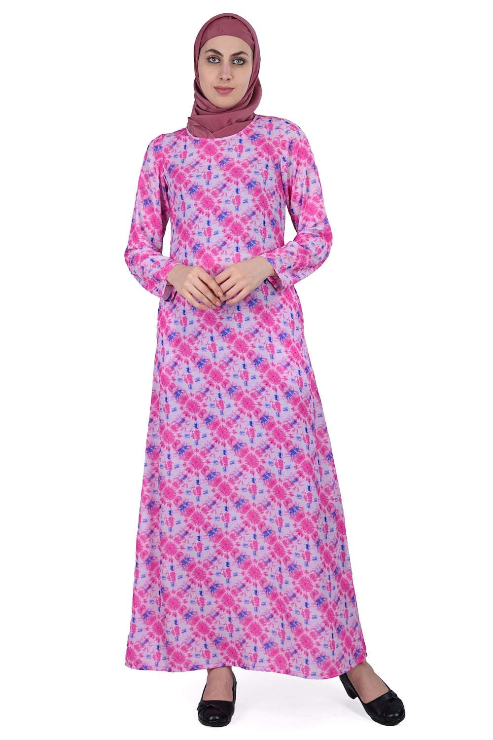 Printed Crepe Abaya AYP-584