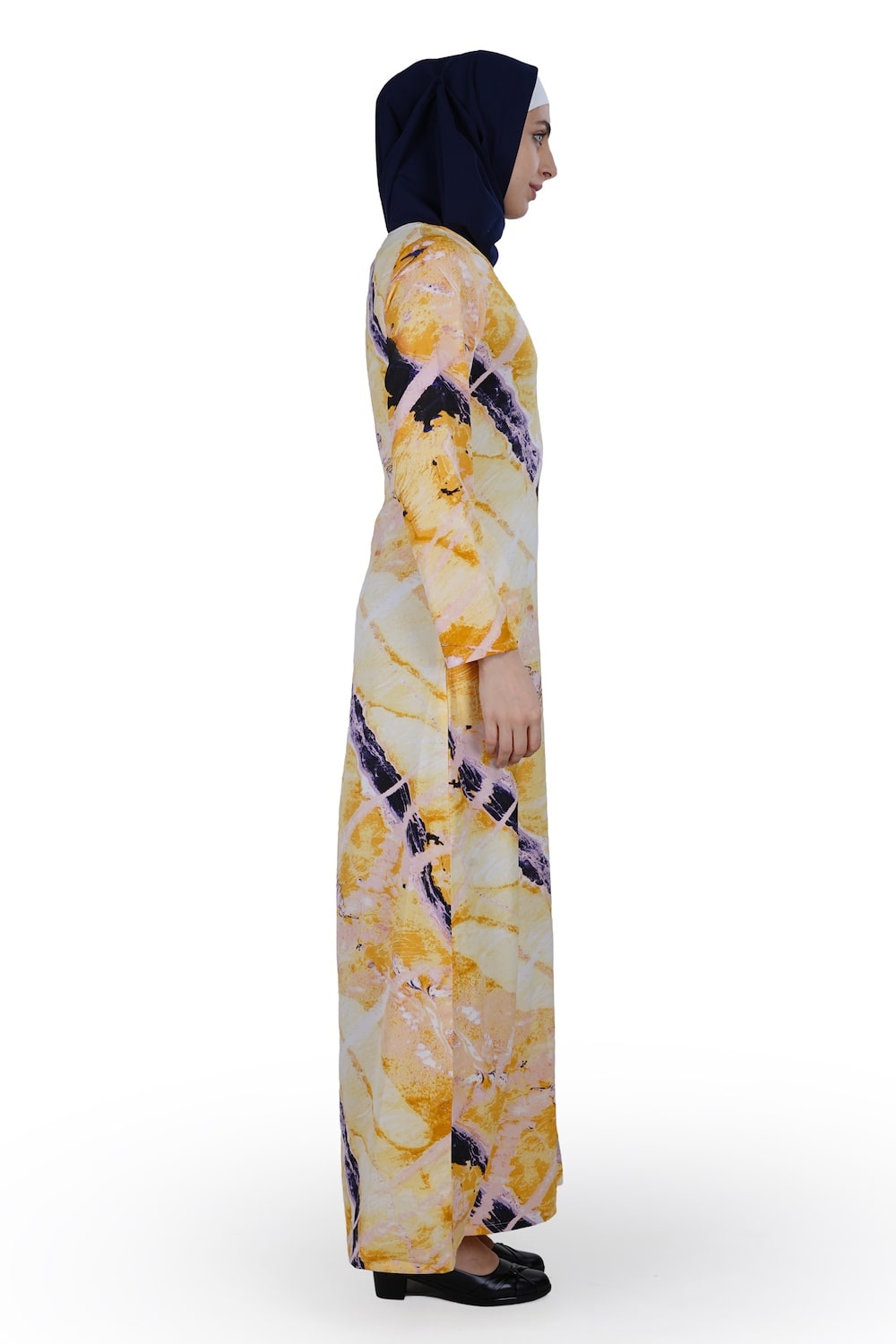 Printed Crepe Abaya AYP-588
