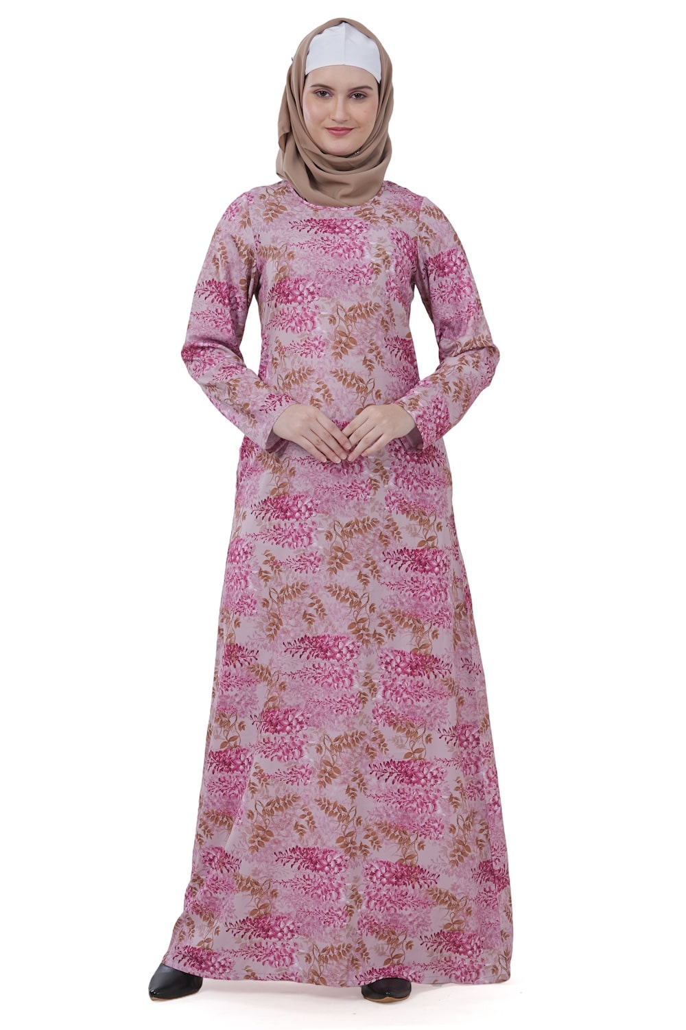 Printed Crepe Abaya AYP-609