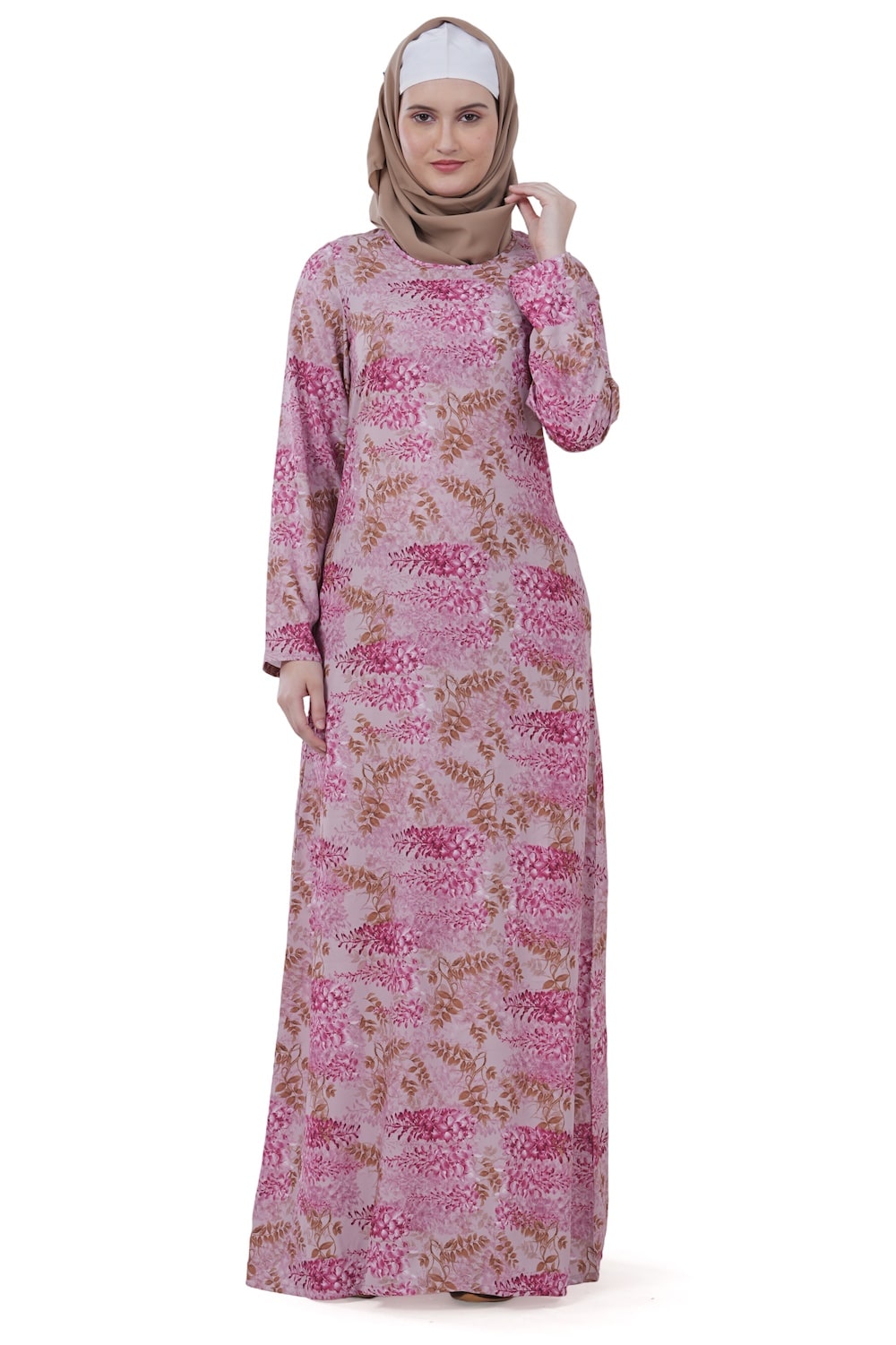 Printed Crepe Abaya AYP-609