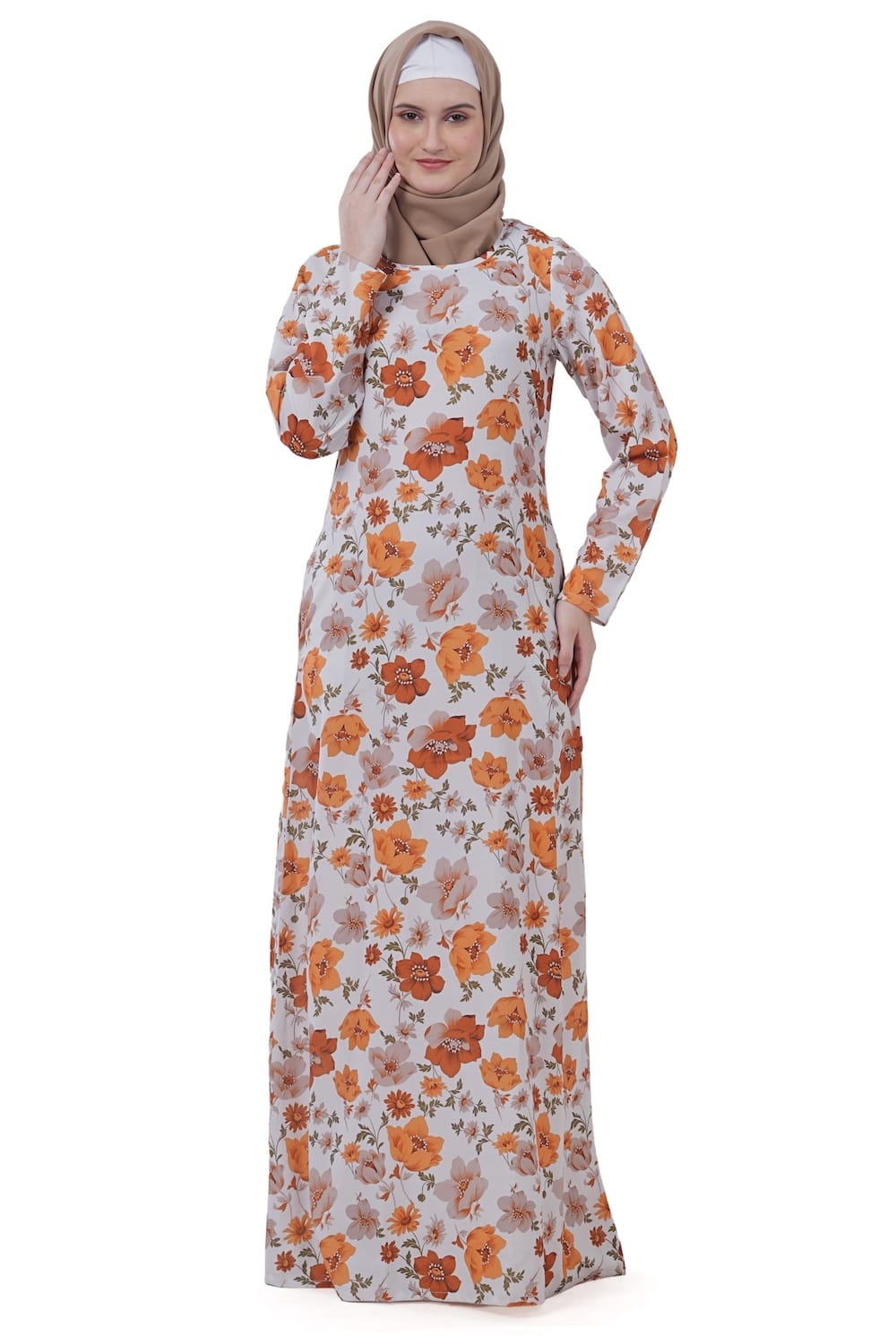 Printed Crepe Abaya AYP-610