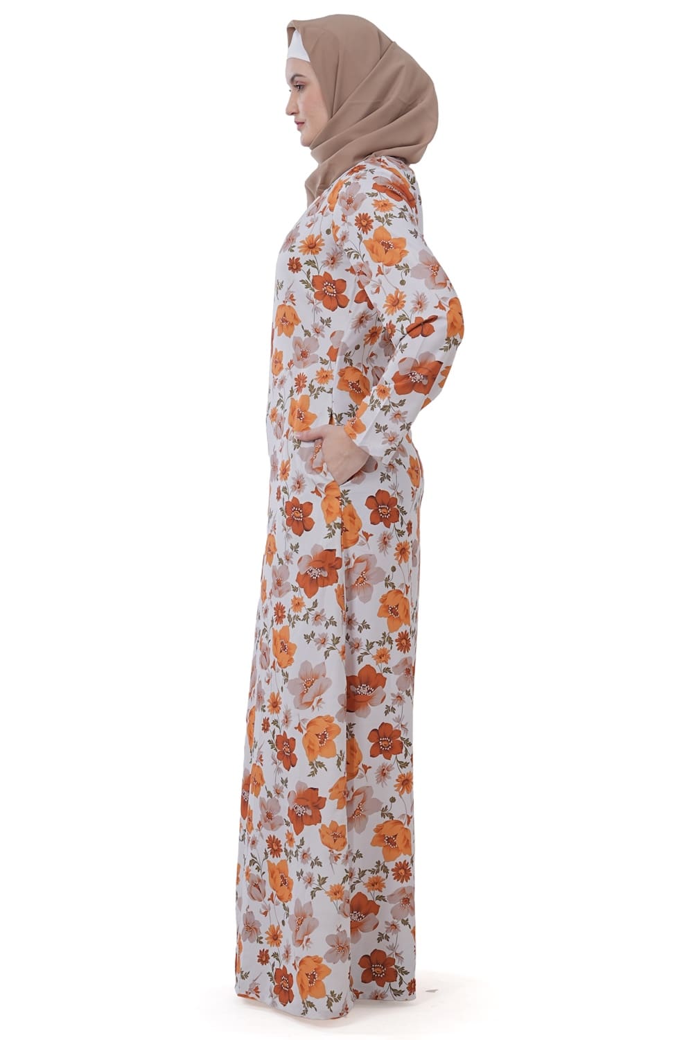 Printed Crepe Abaya AYP-610