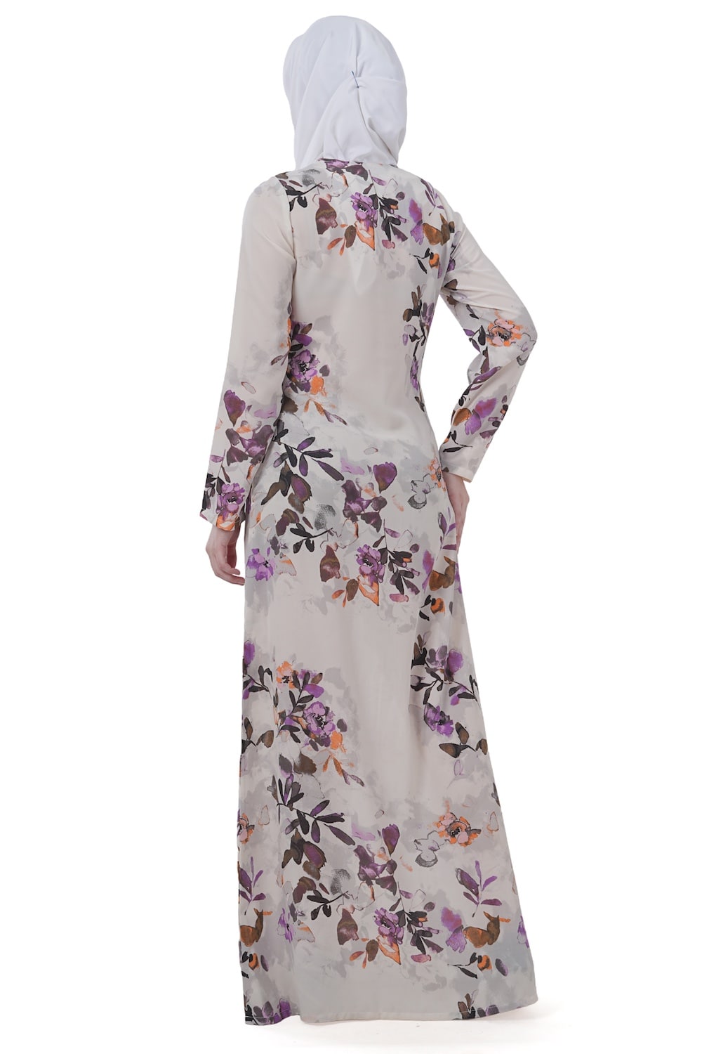 Printed Crepe Abaya AYP-614