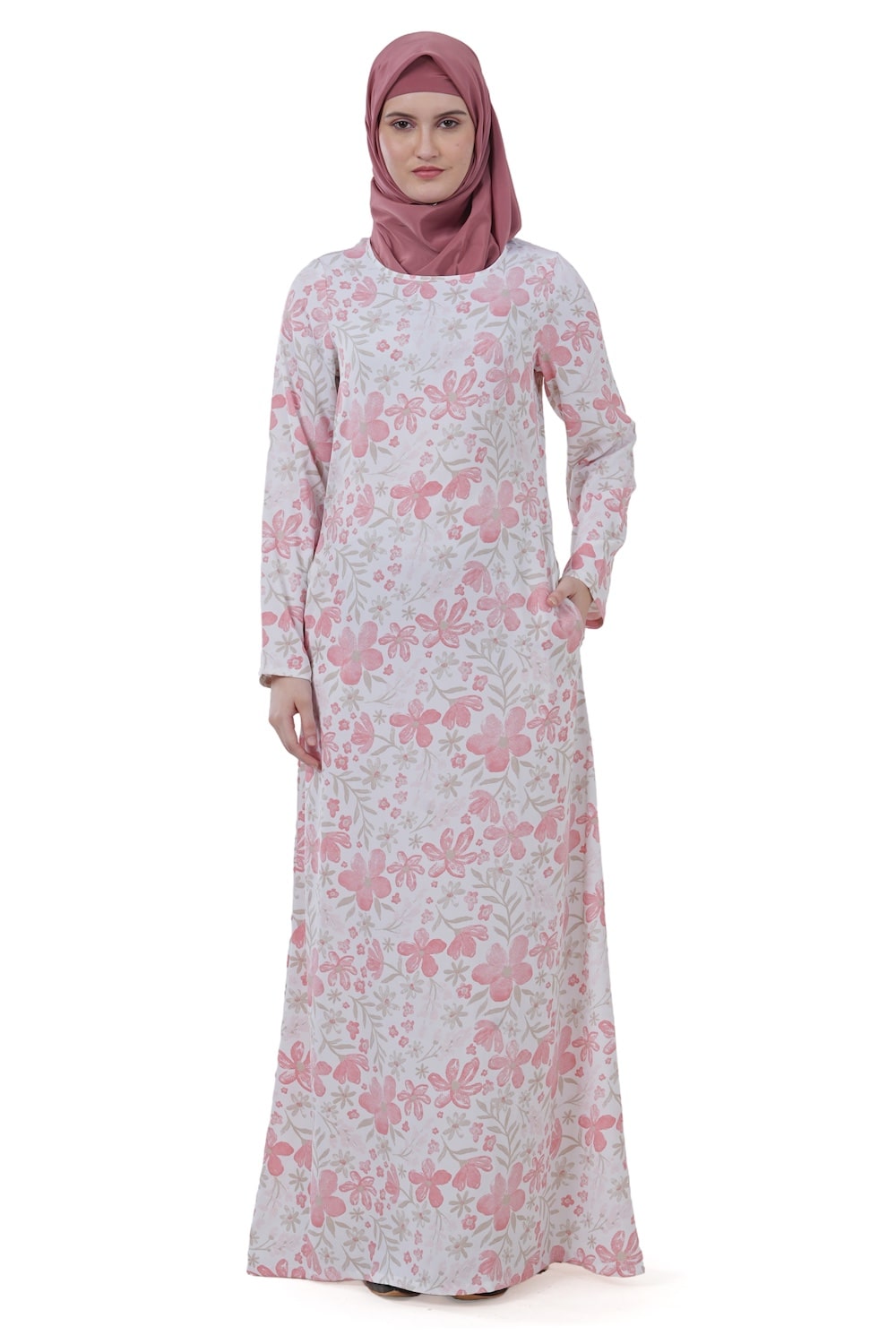 Printed Crepe Abaya AYP-616