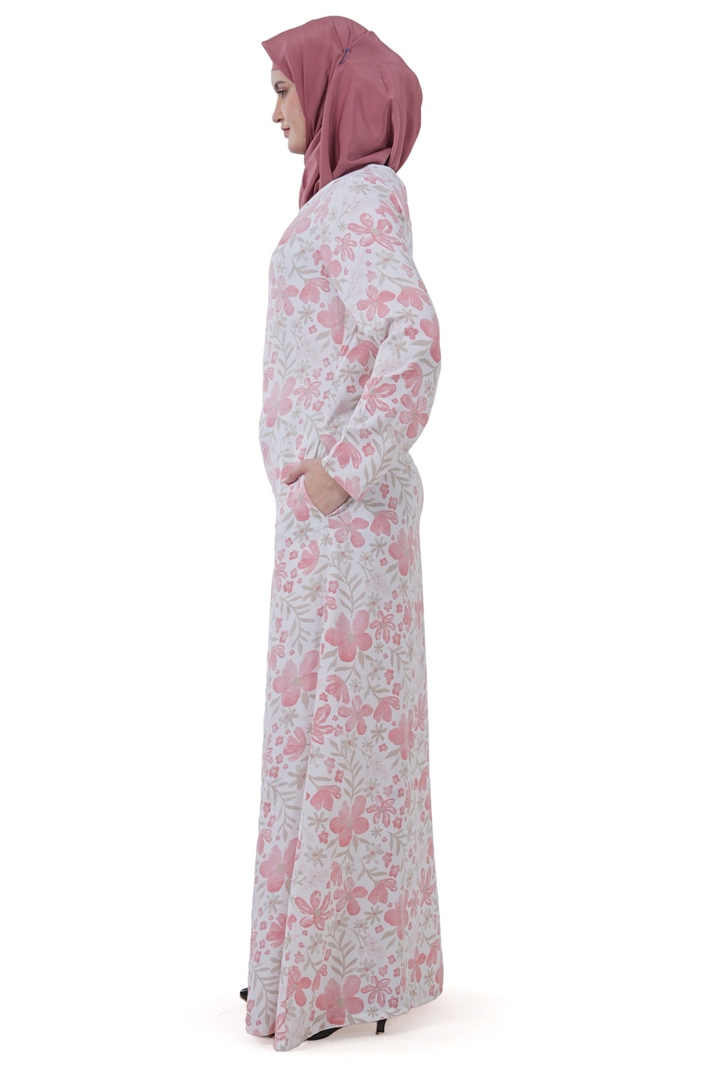 Printed Crepe Abaya AYP-616