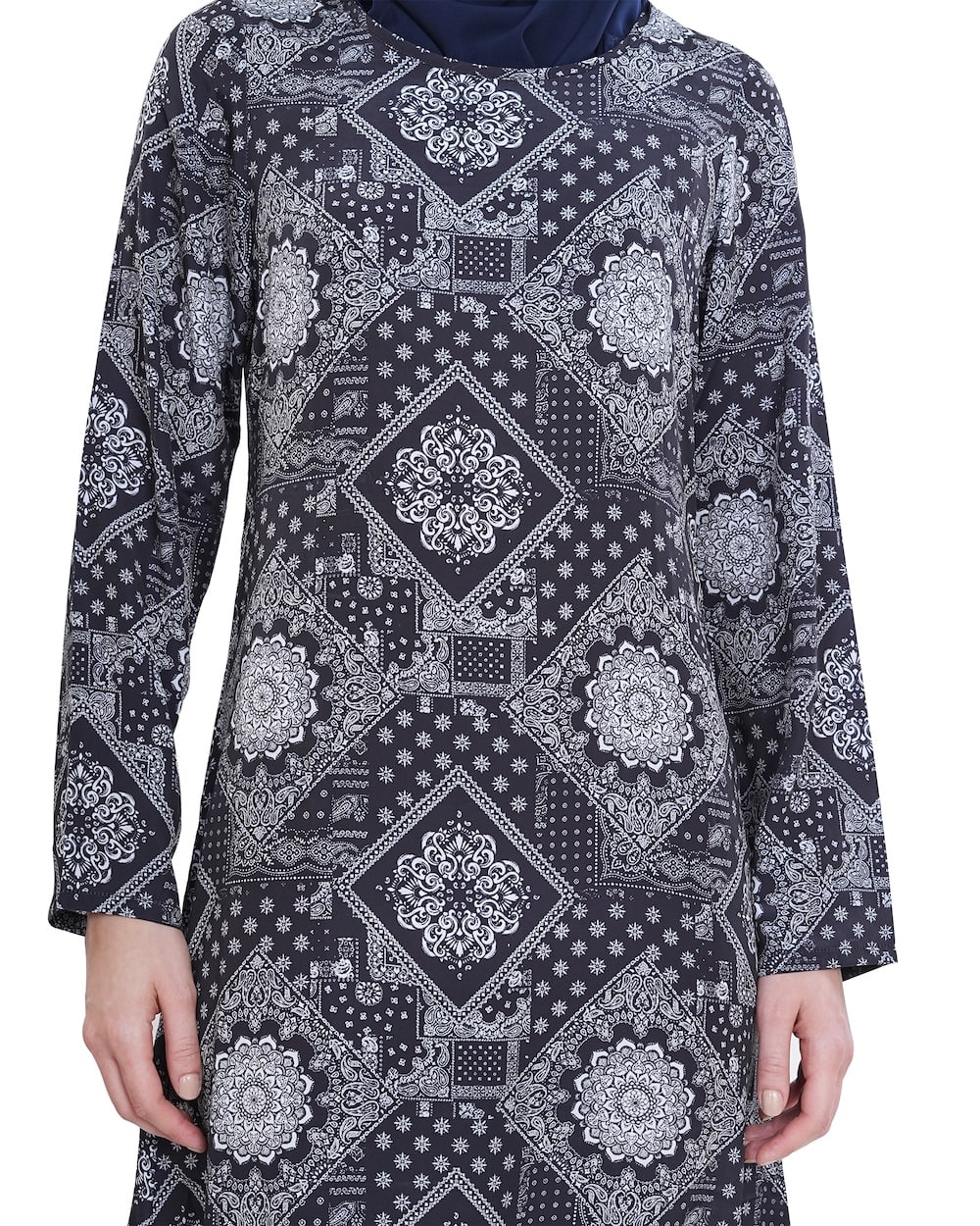 Printed Crepe Abaya AYP-618