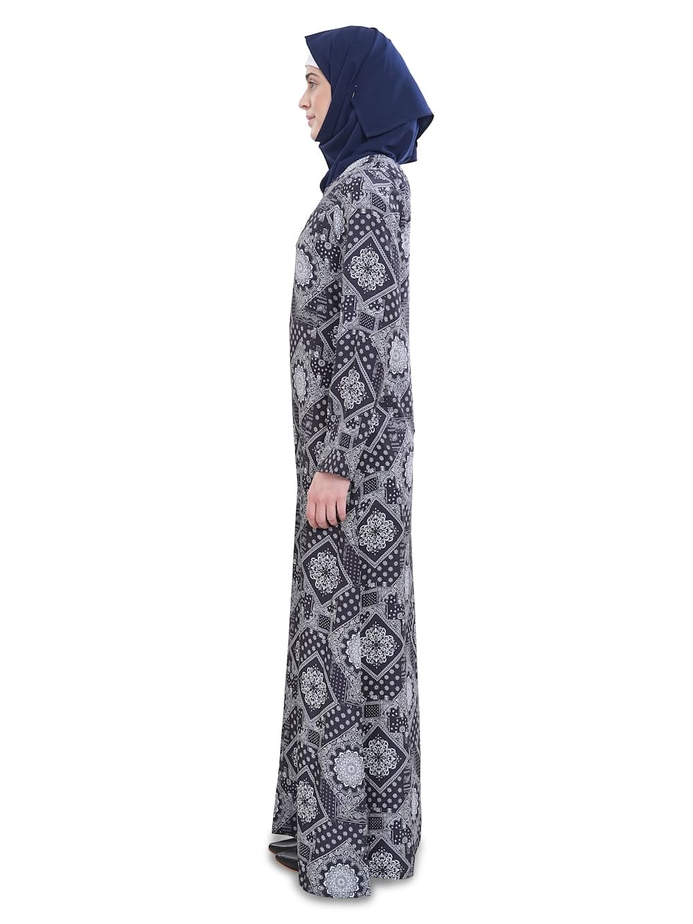 Printed Crepe Abaya AYP-618