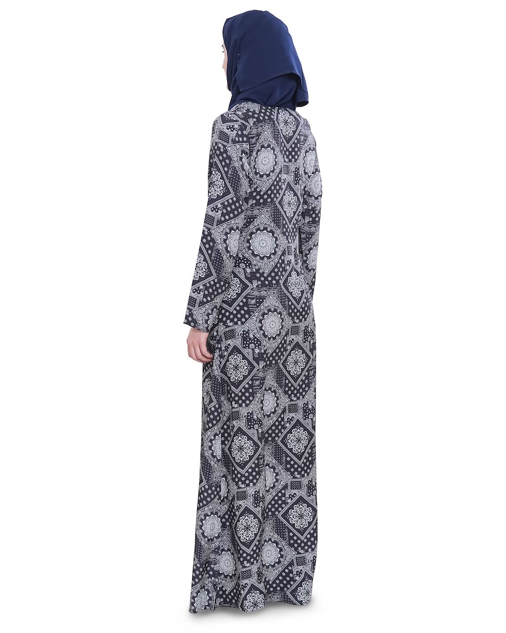 Printed Crepe Abaya AYP-618