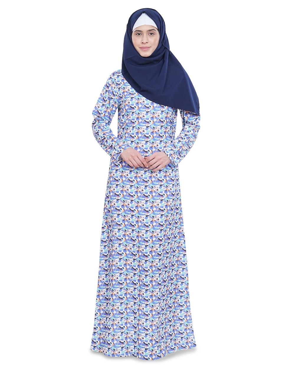 Printed Crepe Abaya AYP-619