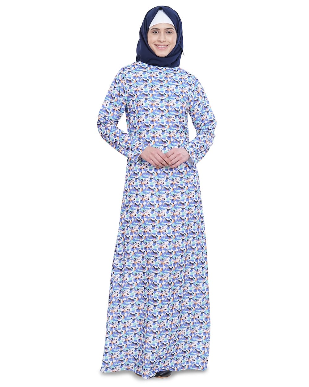 Printed Crepe Abaya AYP-619
