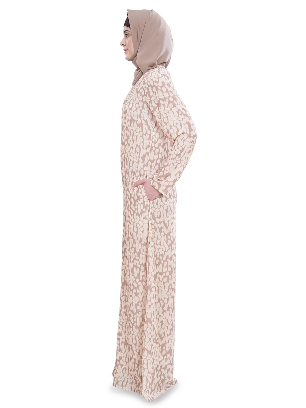 Printed Crepe Abaya AYP-620