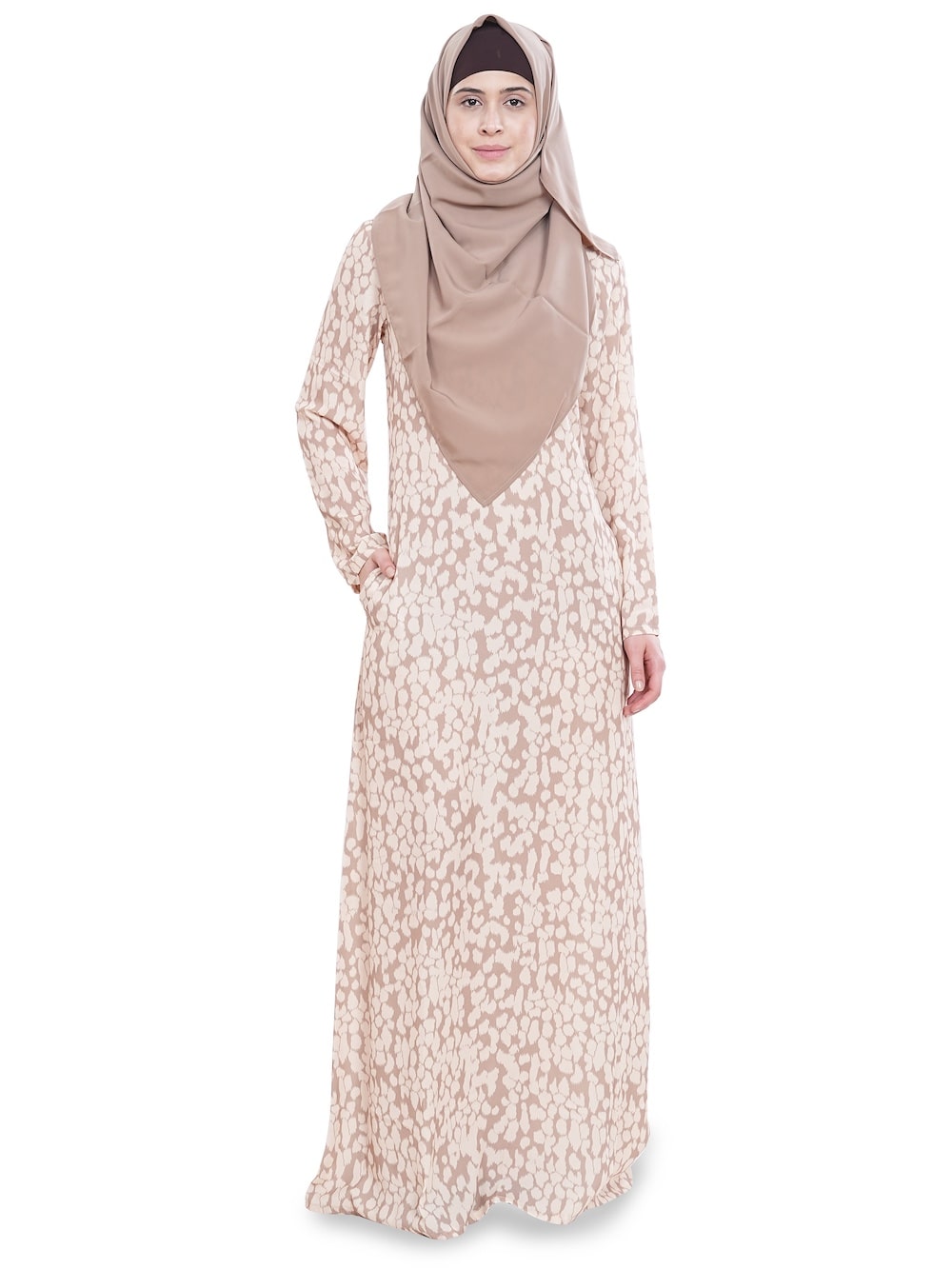 Printed Crepe Abaya AYP-620