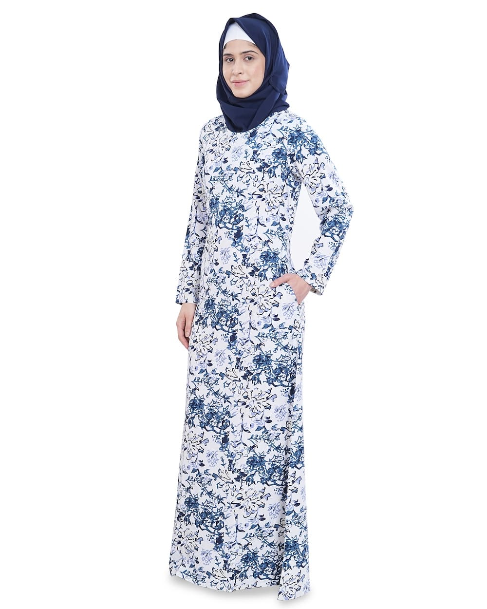 Printed Crepe Abaya AYP-621
