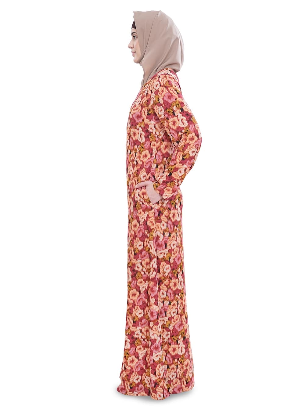 Printed Crepe Abaya AYP-622