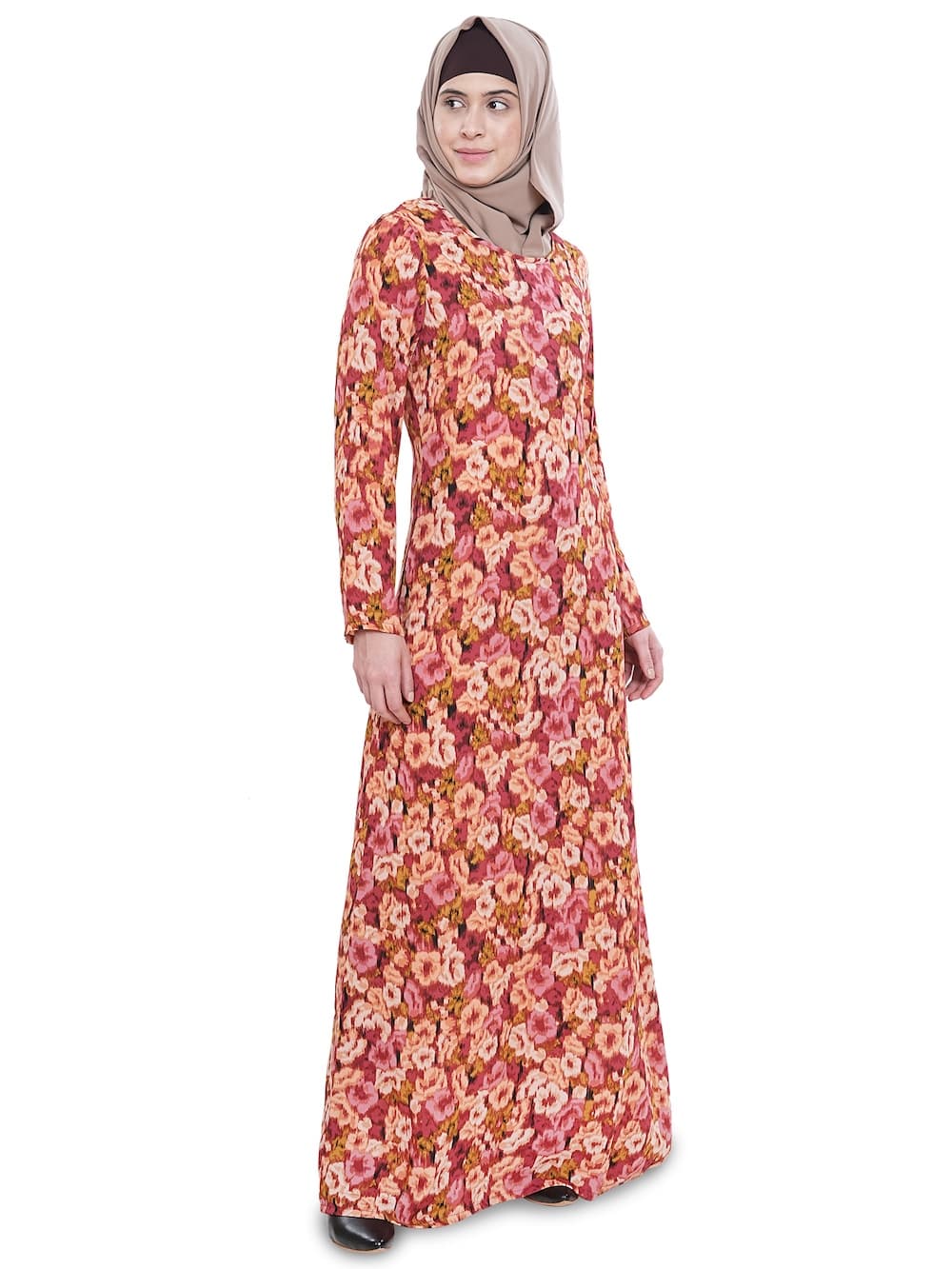 Printed Crepe Abaya AYP-622
