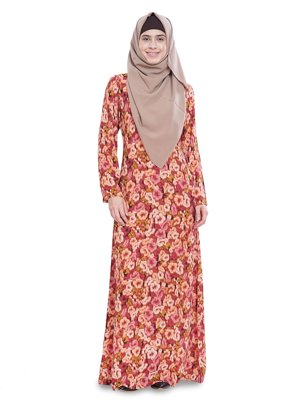 Printed Crepe Abaya AYP-622