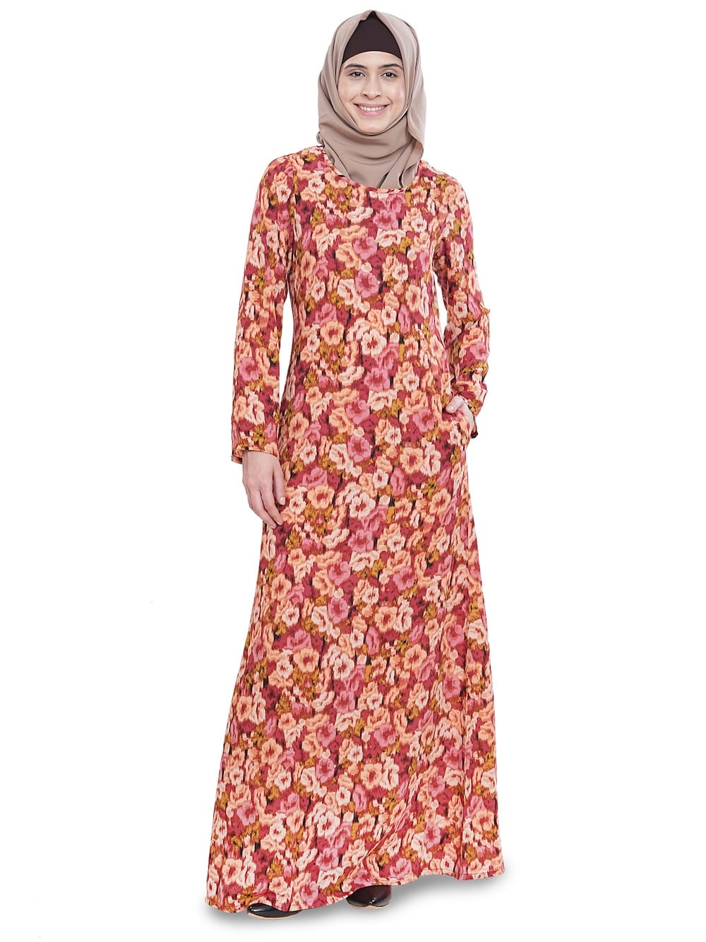 Printed Crepe Abaya AYP-622