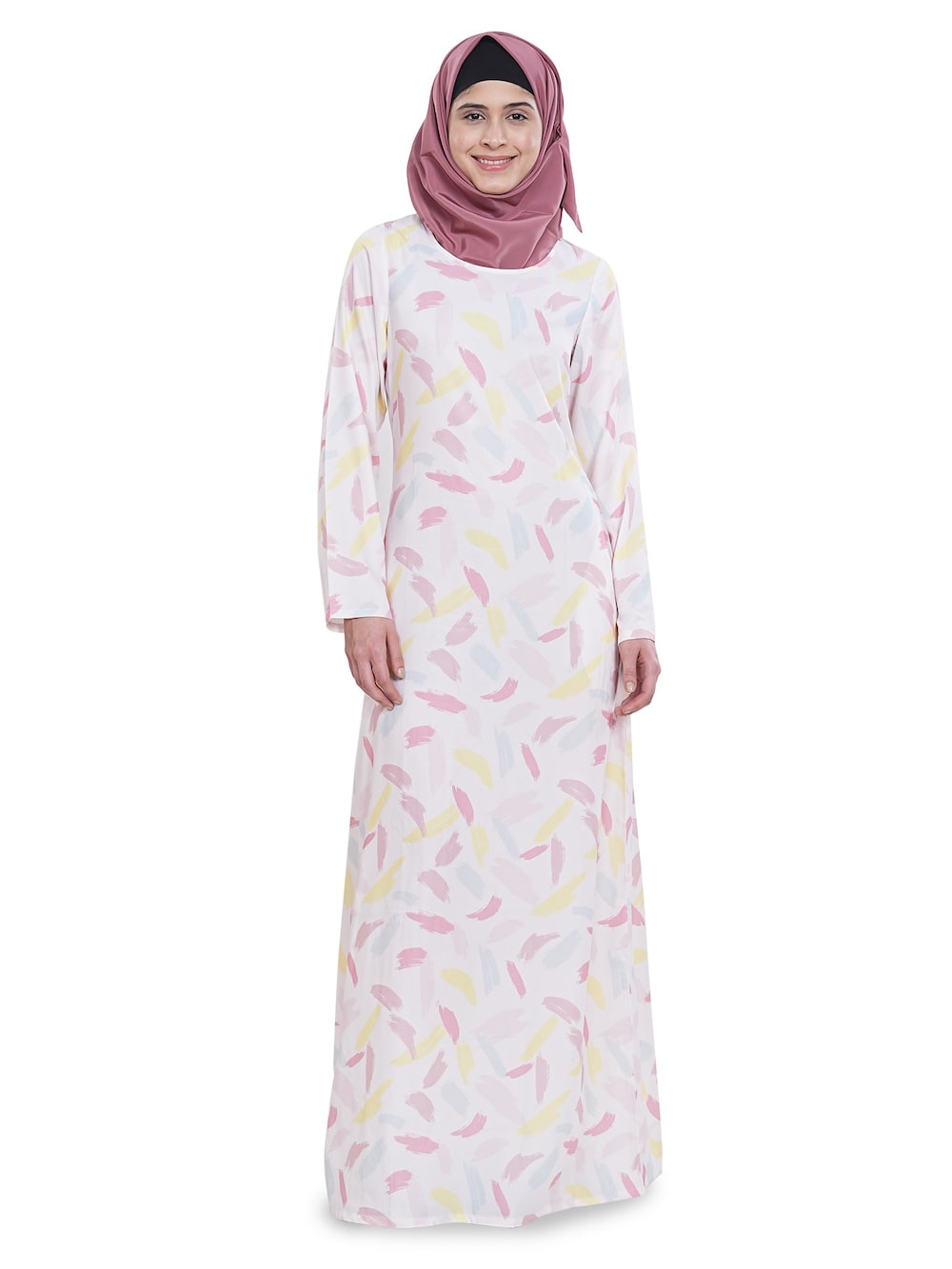 Printed Crepe Abaya AYP-623
