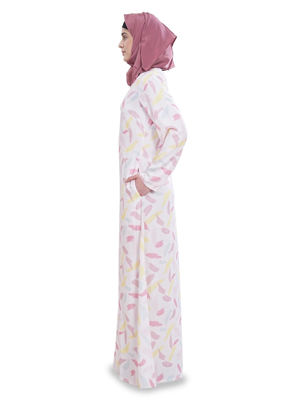 Printed Crepe Abaya AYP-623