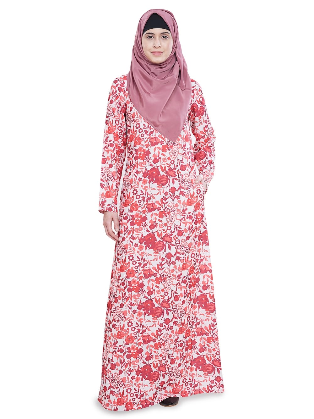 Printed Crepe Abaya AYP-624