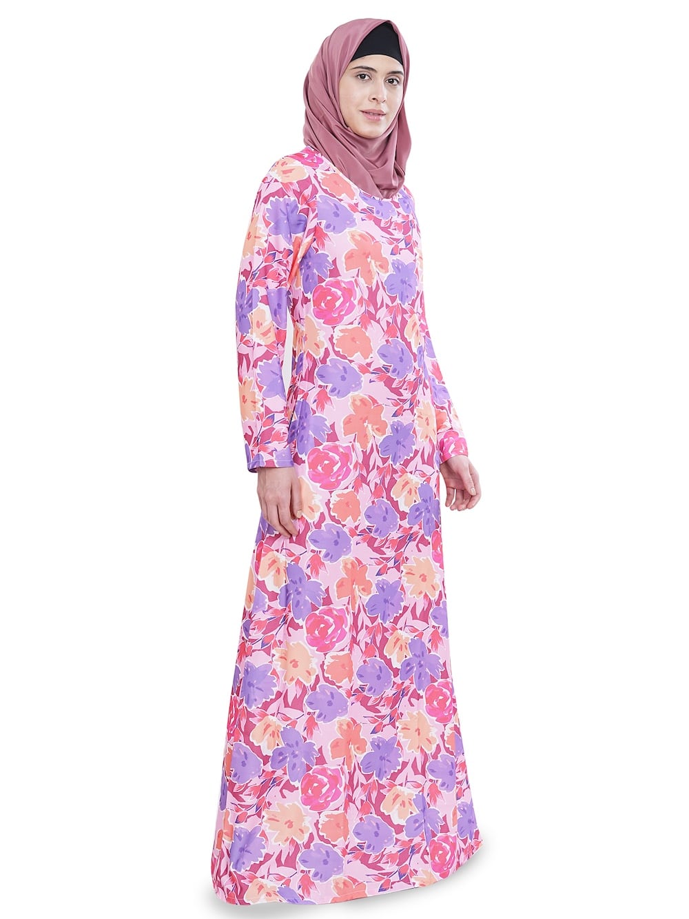 Printed Crepe Abaya AYP-625