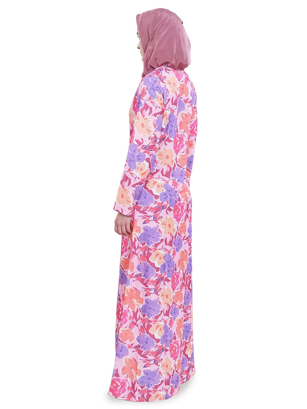 Printed Crepe Abaya AYP-625