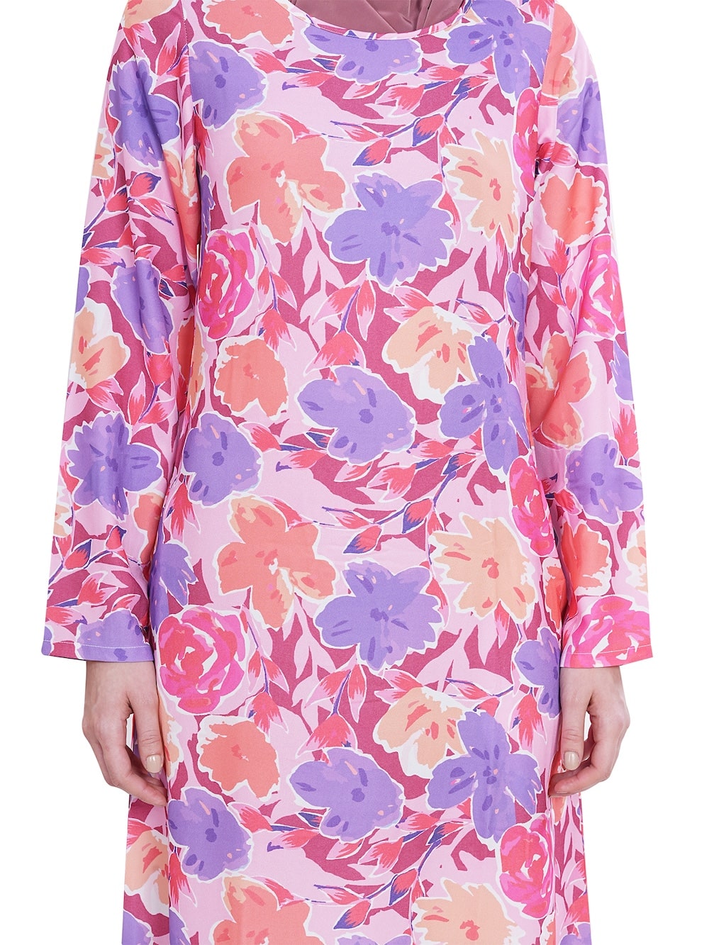 Printed Crepe Abaya AYP-625