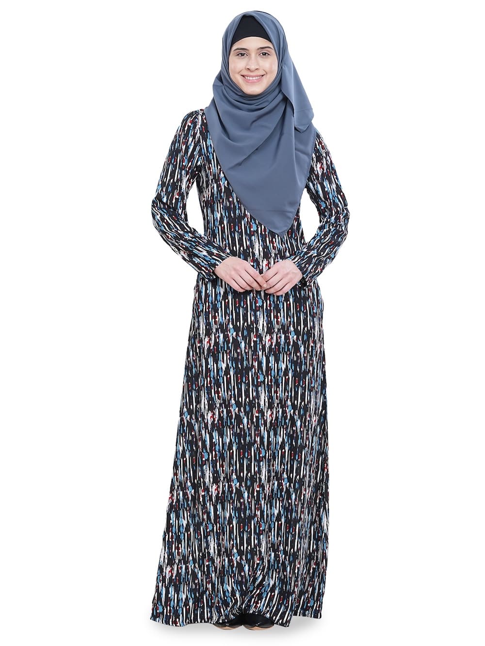 Printed Crepe Abaya AYP-626