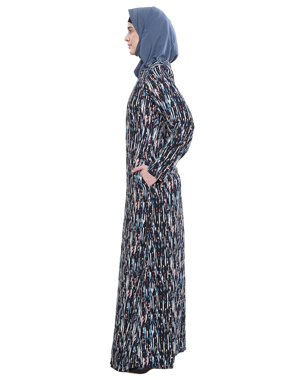Printed Crepe Abaya AYP-626
