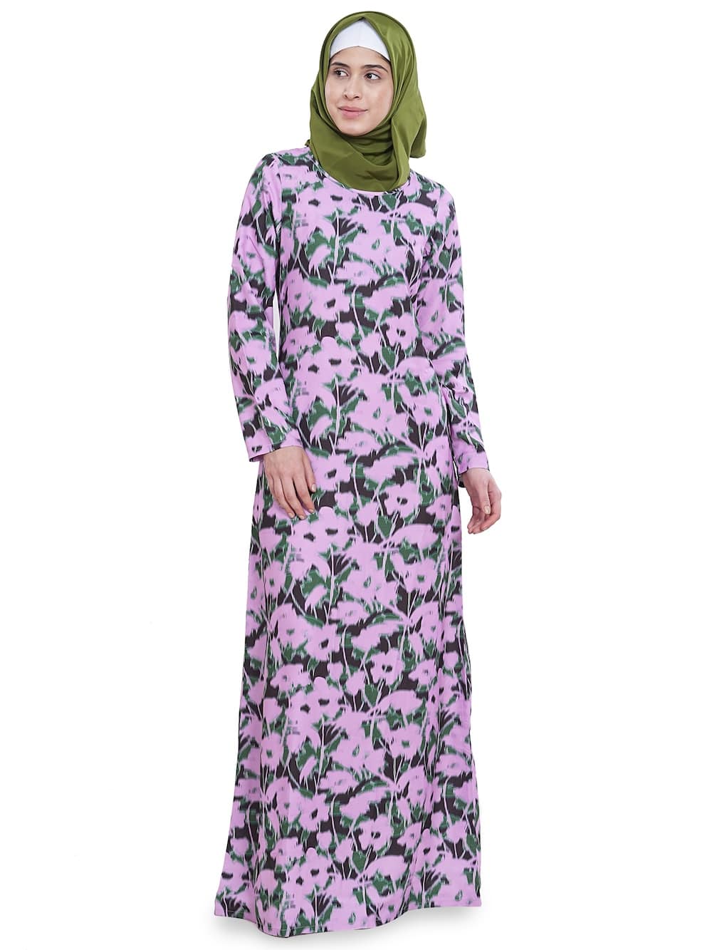 Printed Crepe Abaya AYP-627
