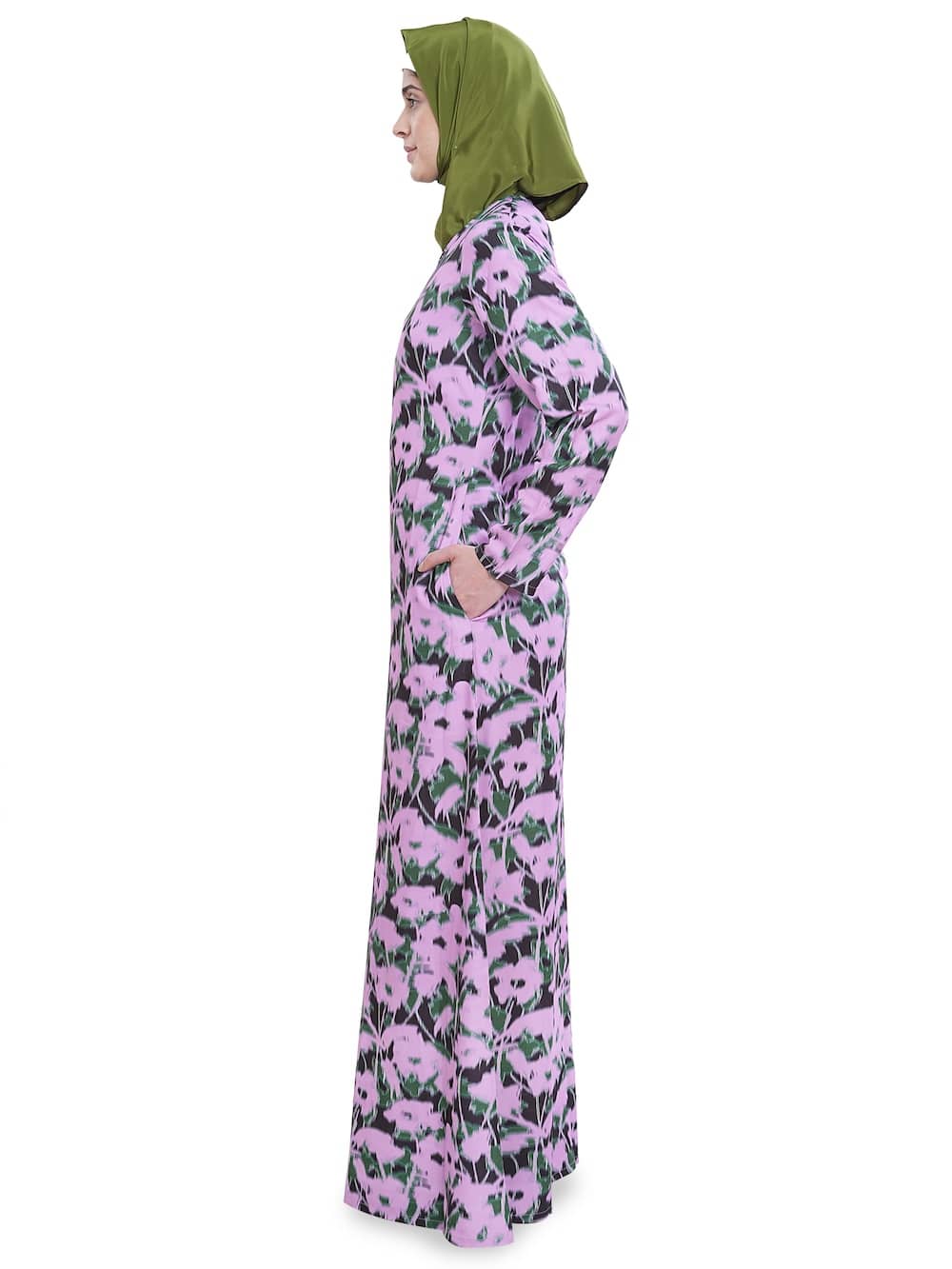 Printed Crepe Abaya AYP-627