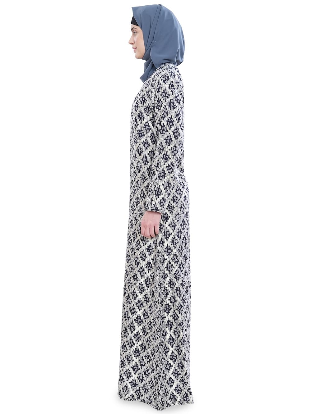 Printed Crepe Abaya AYP-628