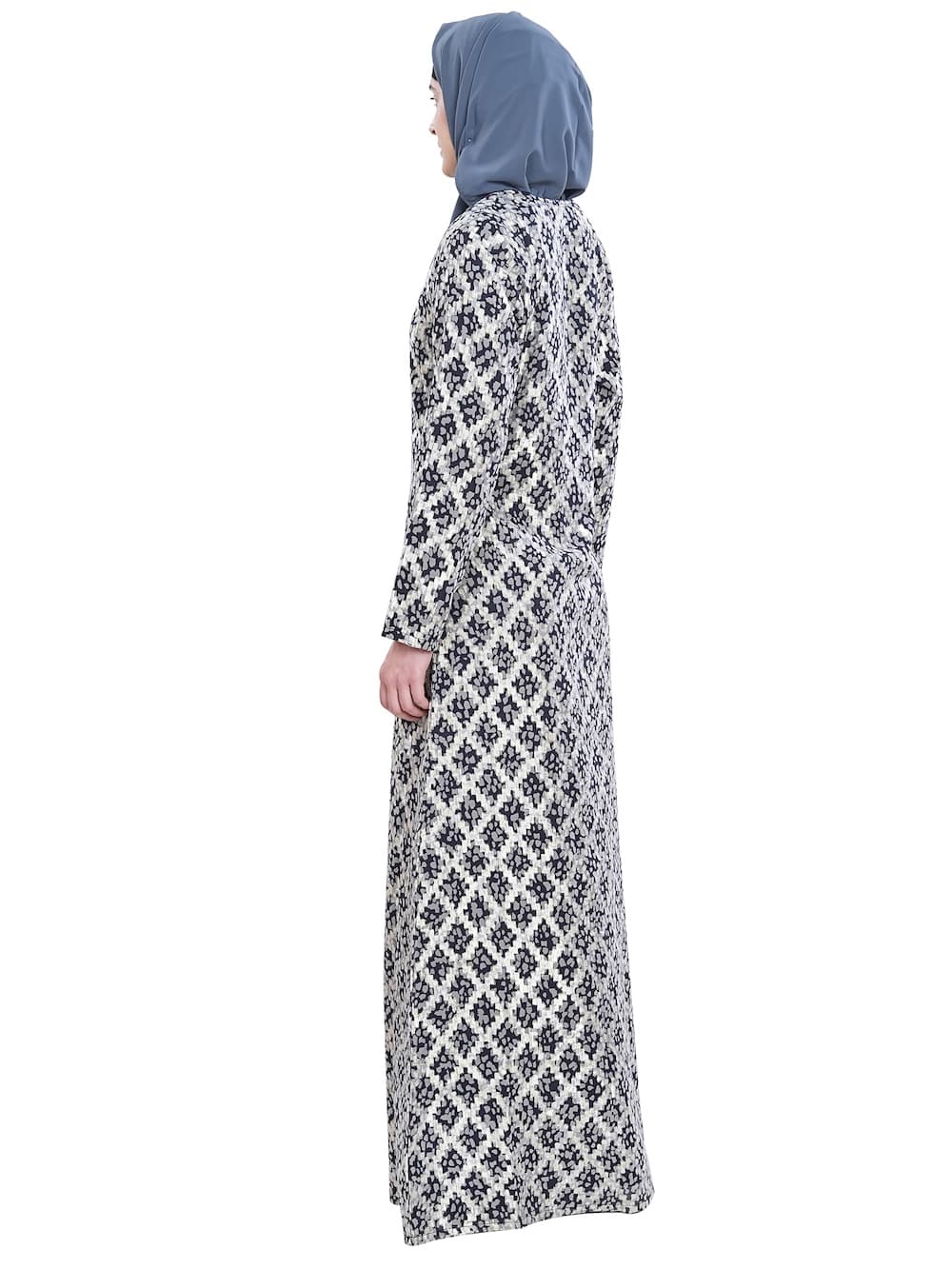 Printed Lurex Georgette Dual Layer Abaya AYG-063
