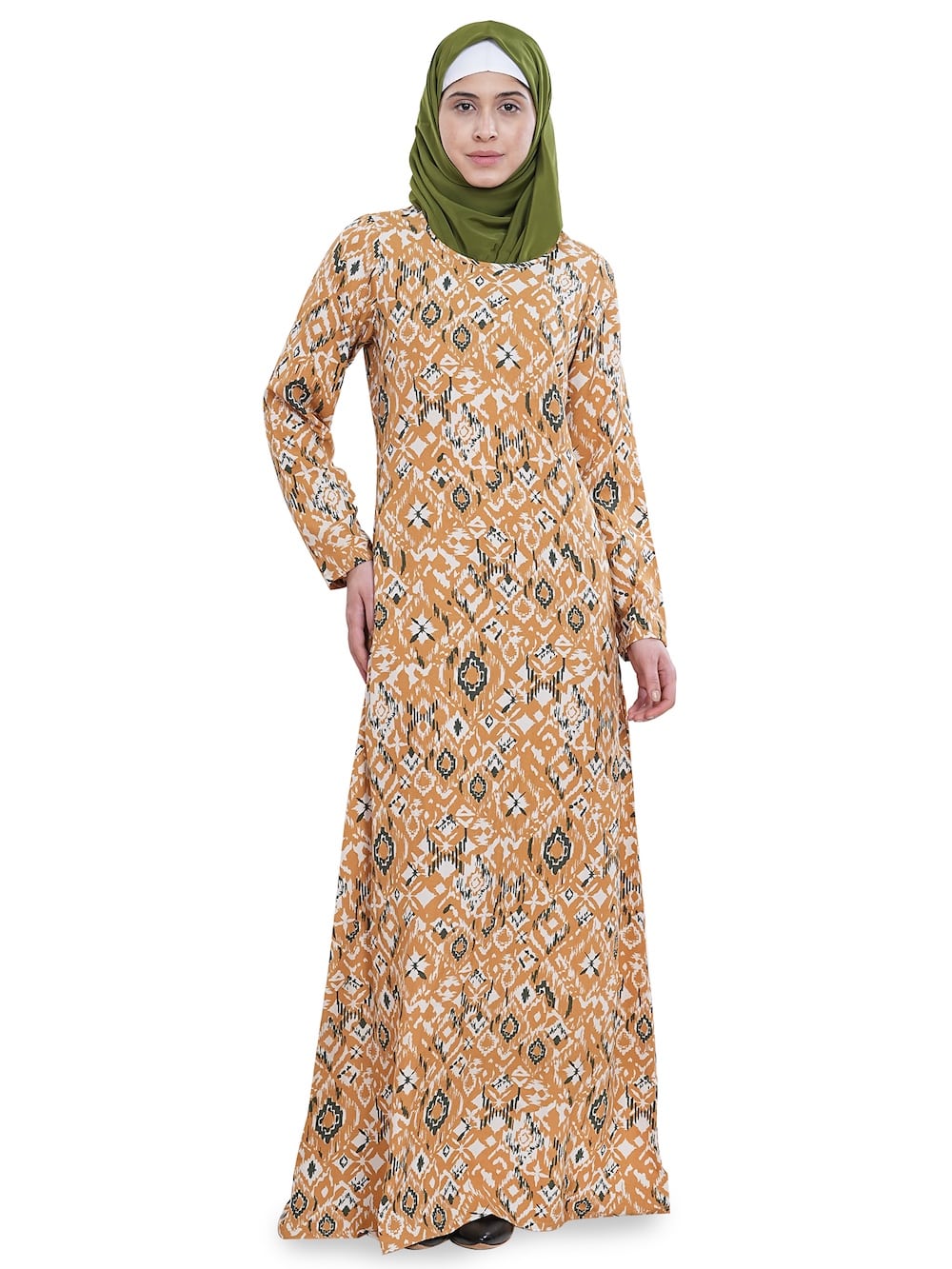 Printed Crepe Abaya AYP-629