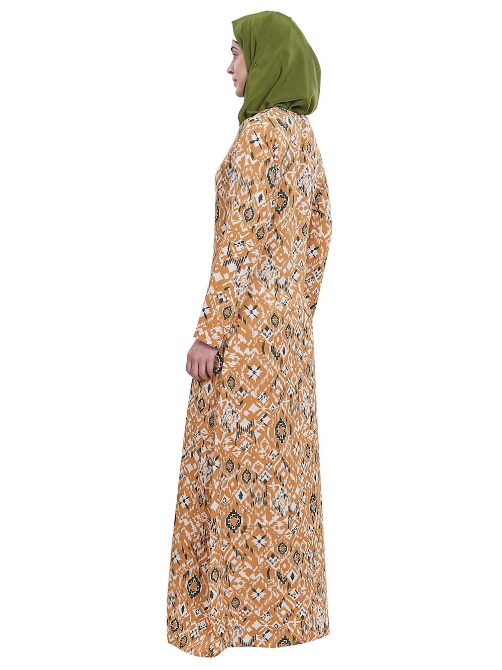 Printed Crepe Abaya AYP-629