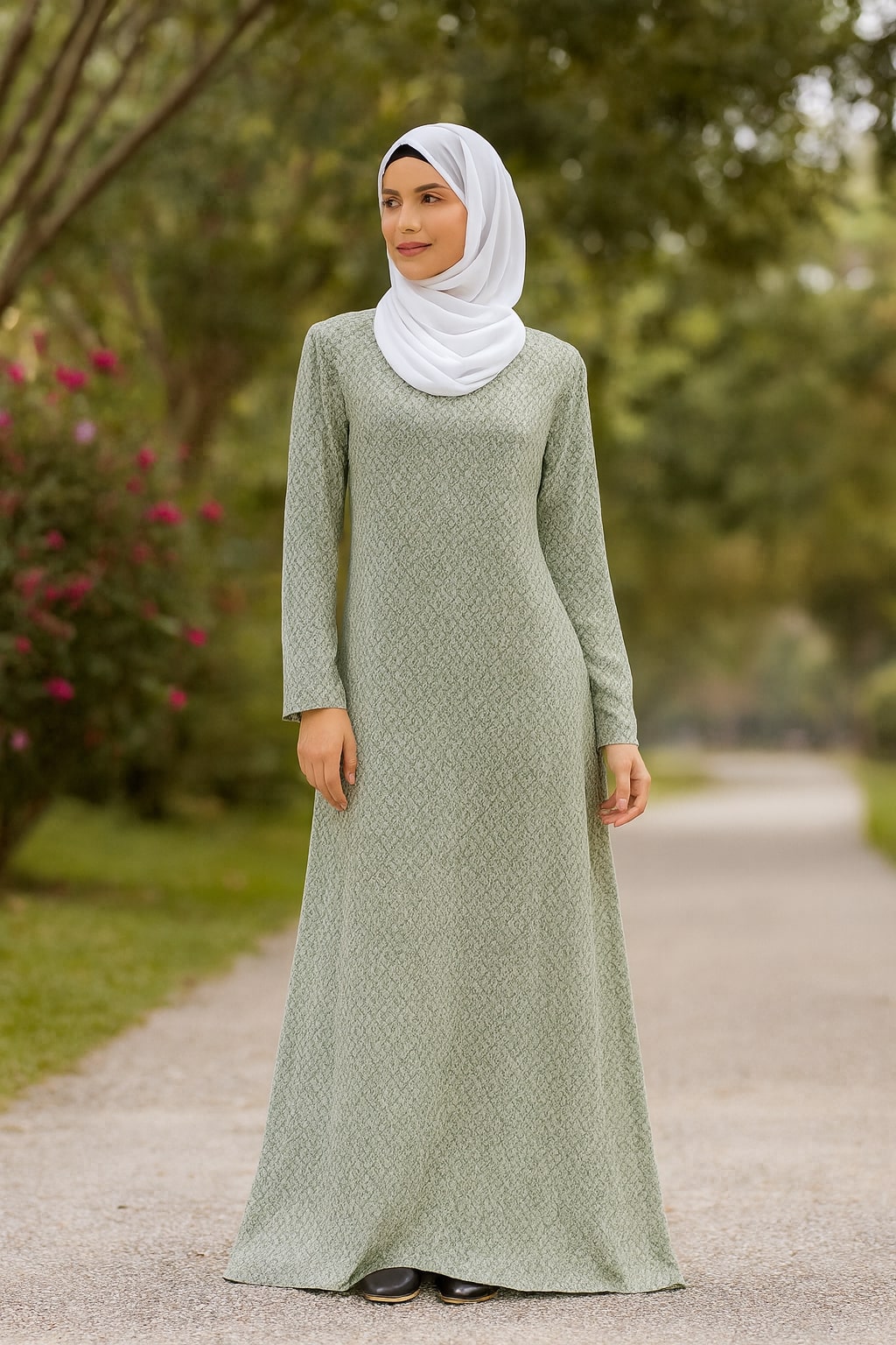 Printed Crepe Abaya AYP-630