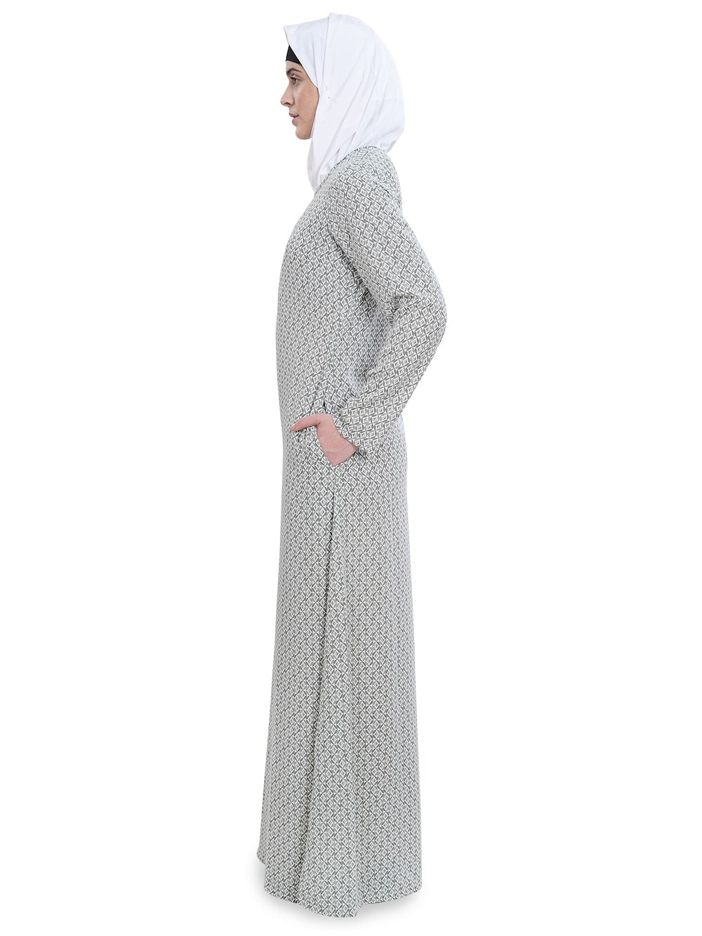 Printed Crepe Abaya AYP-630