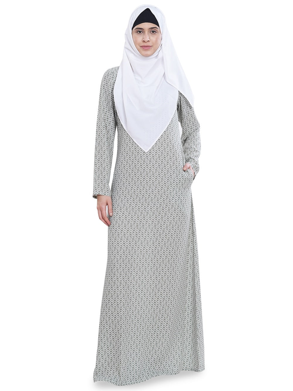 Printed Crepe Abaya AYP-630